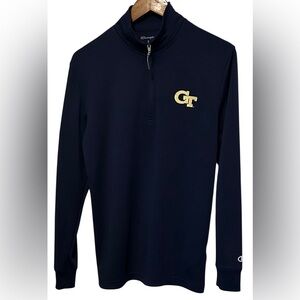 Men’s Champion Georgia Tech Yellowjackets 1/4 Zip Shirt SZ S